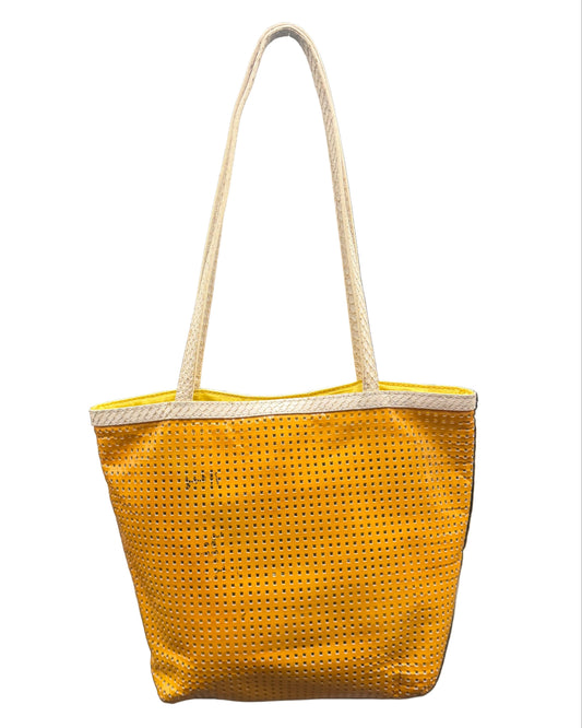 Fendi Orange Perforated Tote