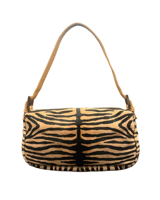 Fendi Zebra Pony Hair Baguette