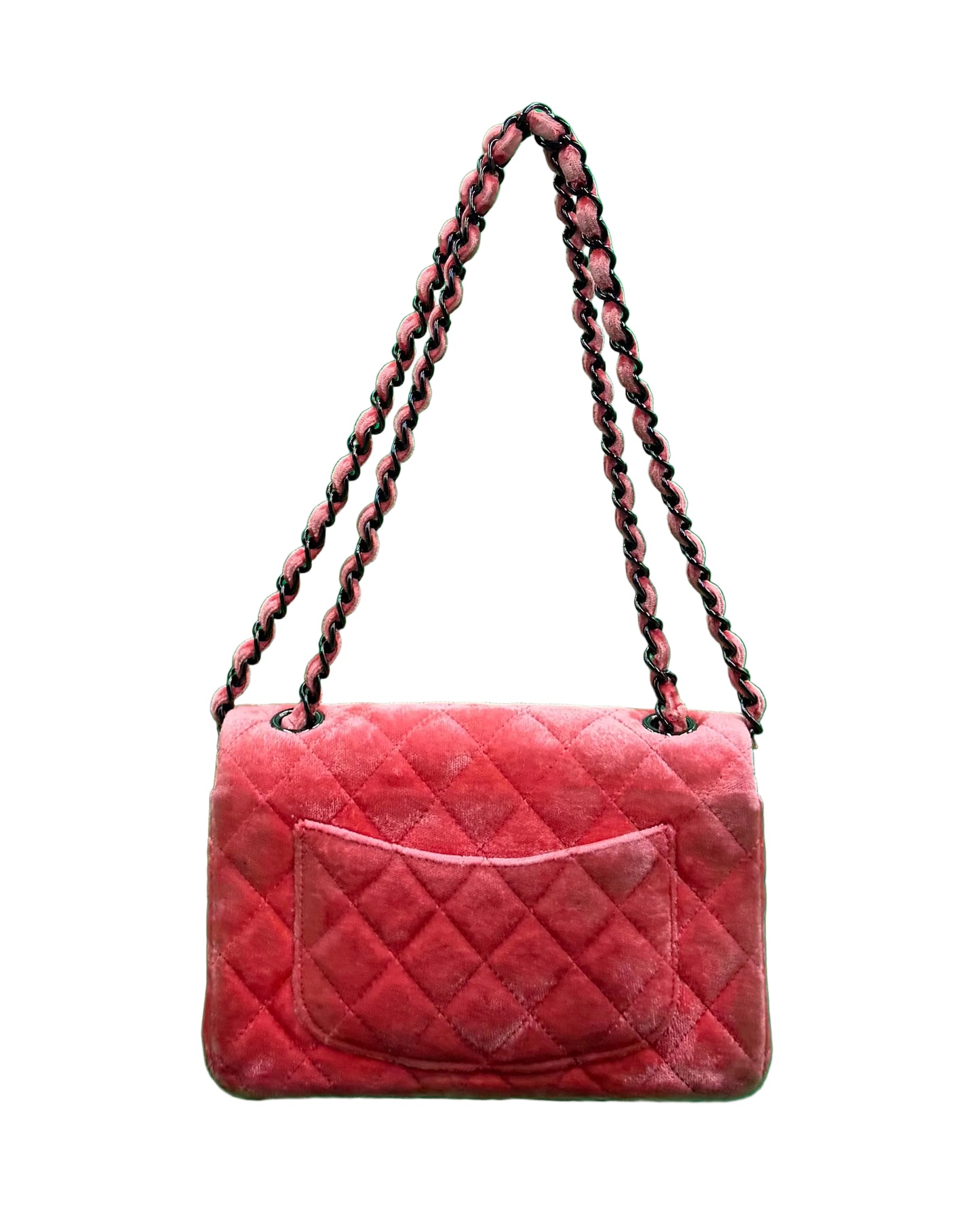 Chanel Velvet Coral Mini Classic Flap