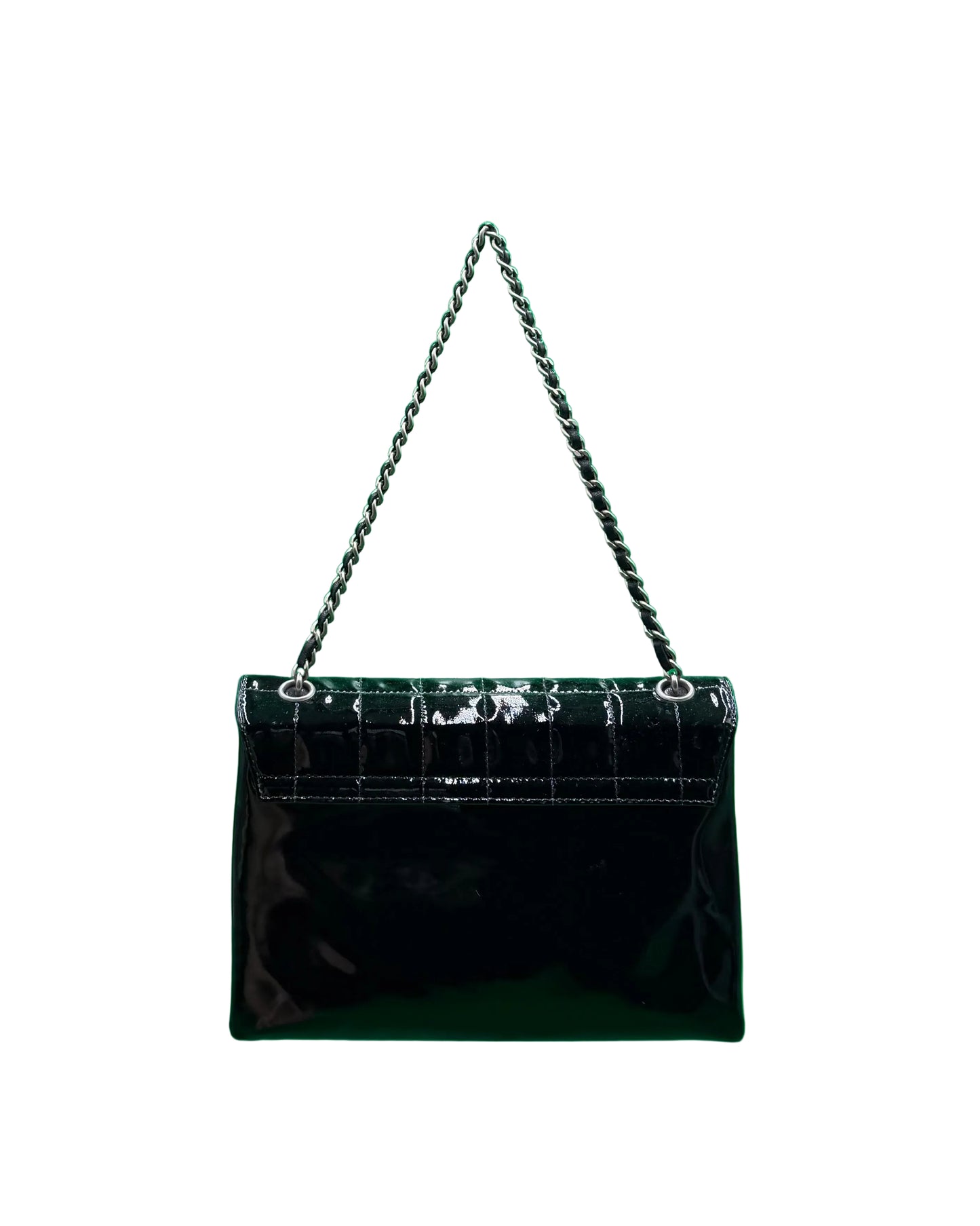 Chanel Black Patent Leather Digital Flap