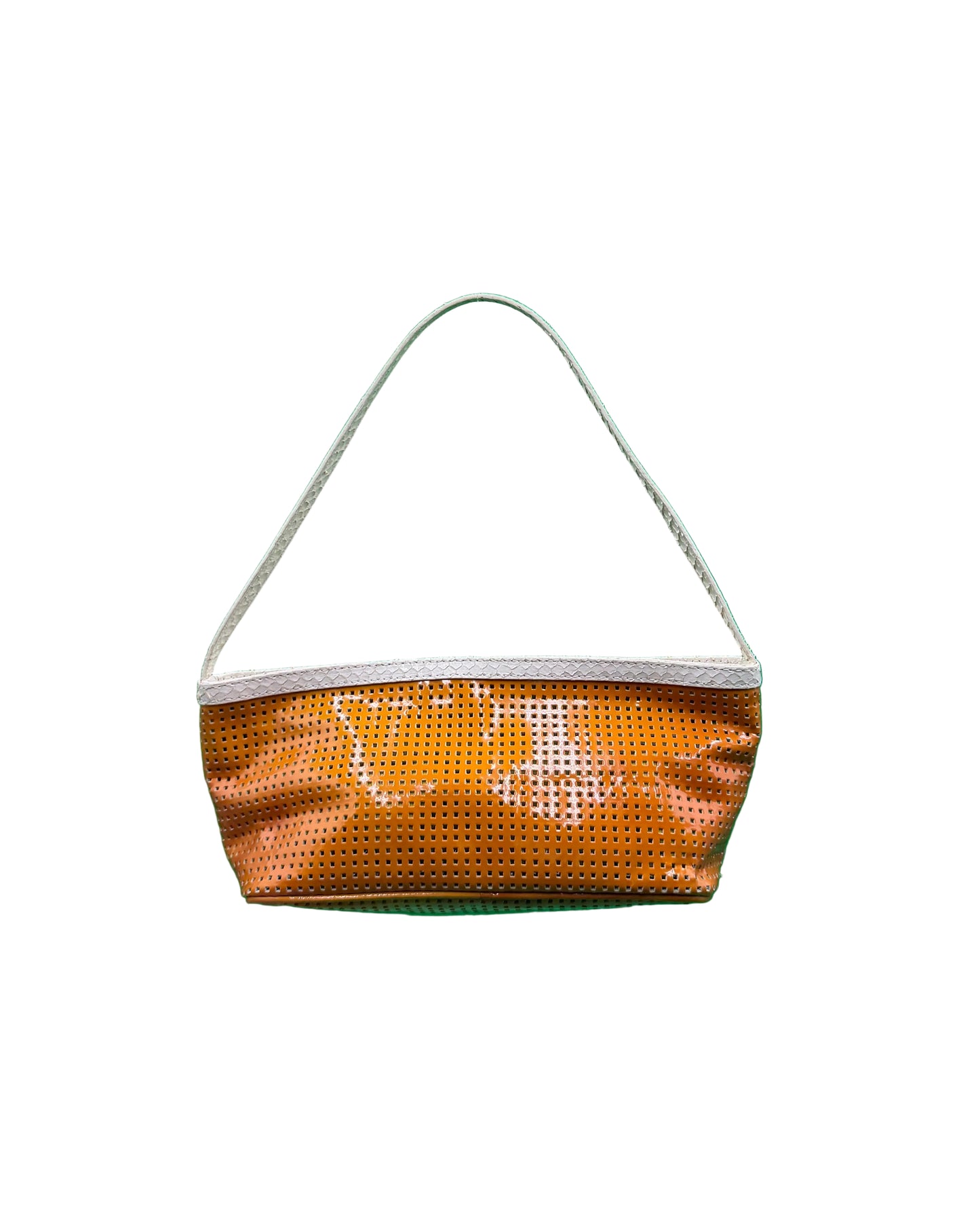 Fendi Orange Perforated Pouch