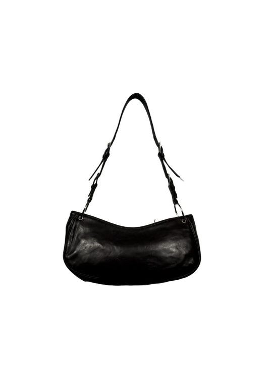 Dark Brown Pierced Hardcore Shoulder Bag