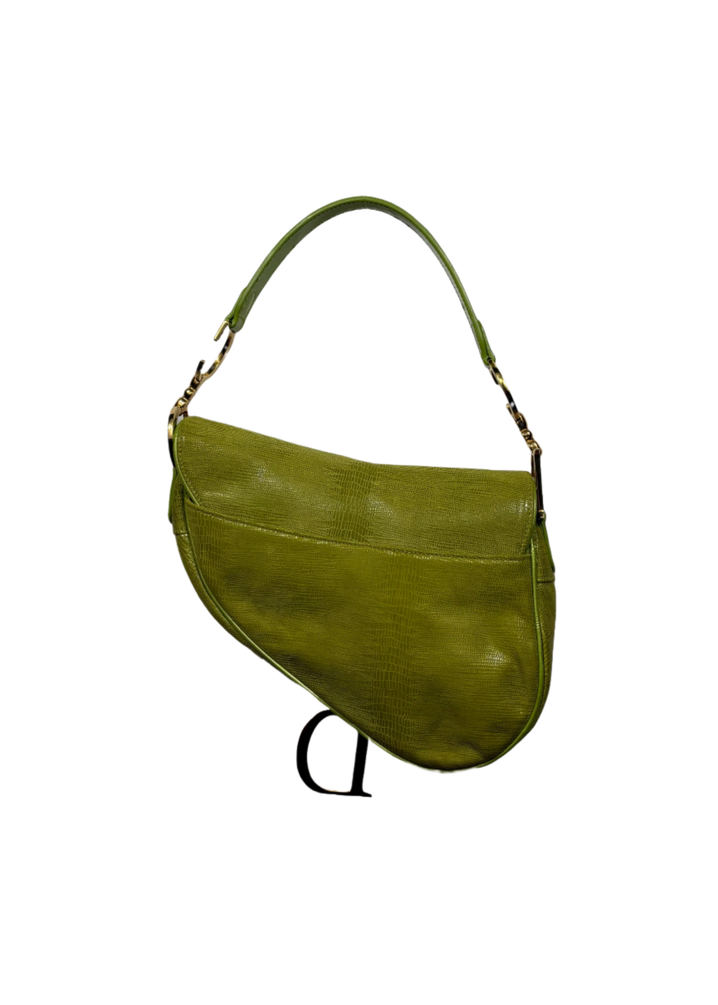 Green Lizard Saddle Bag