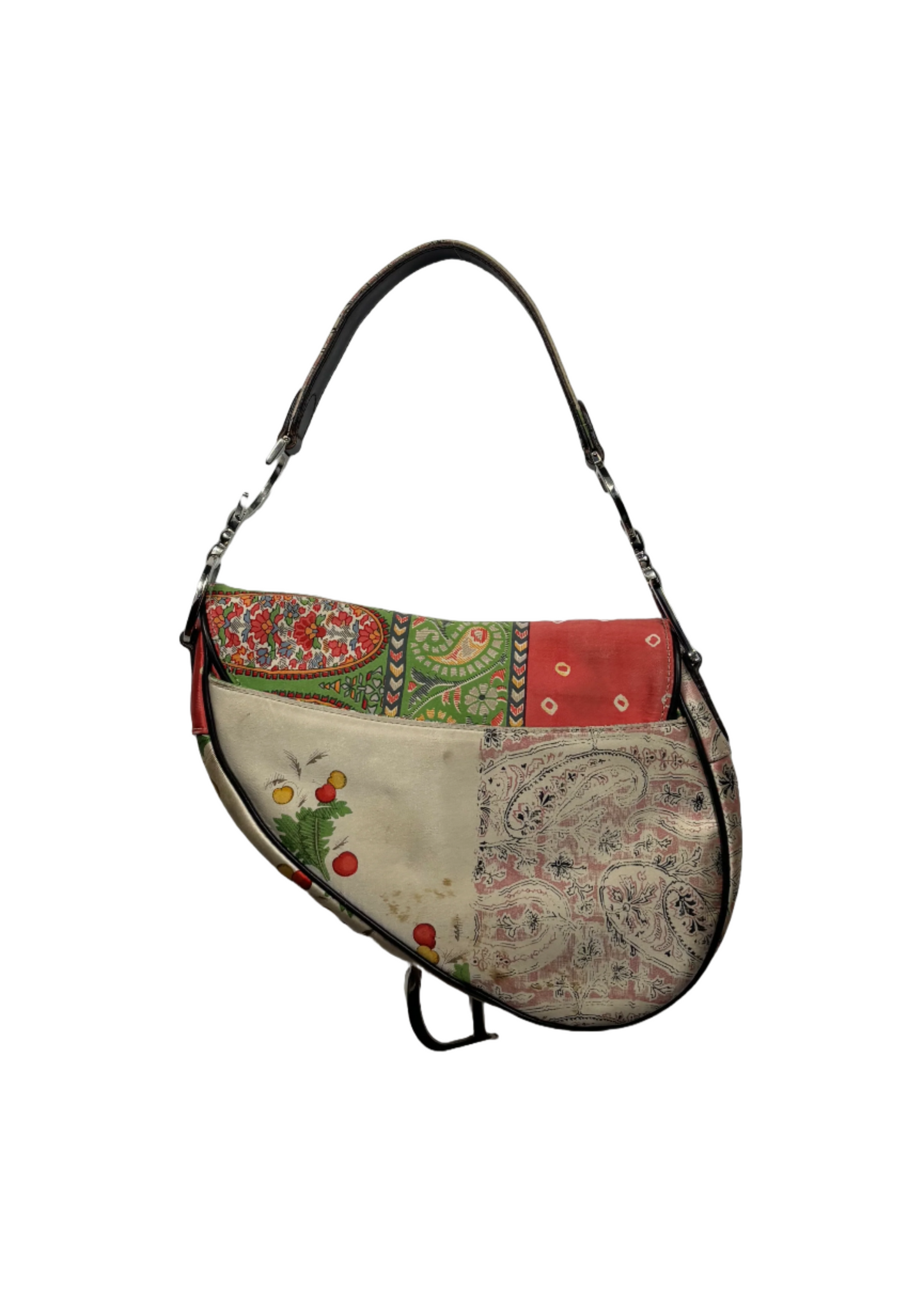 Silk Paisley Saddle Bag