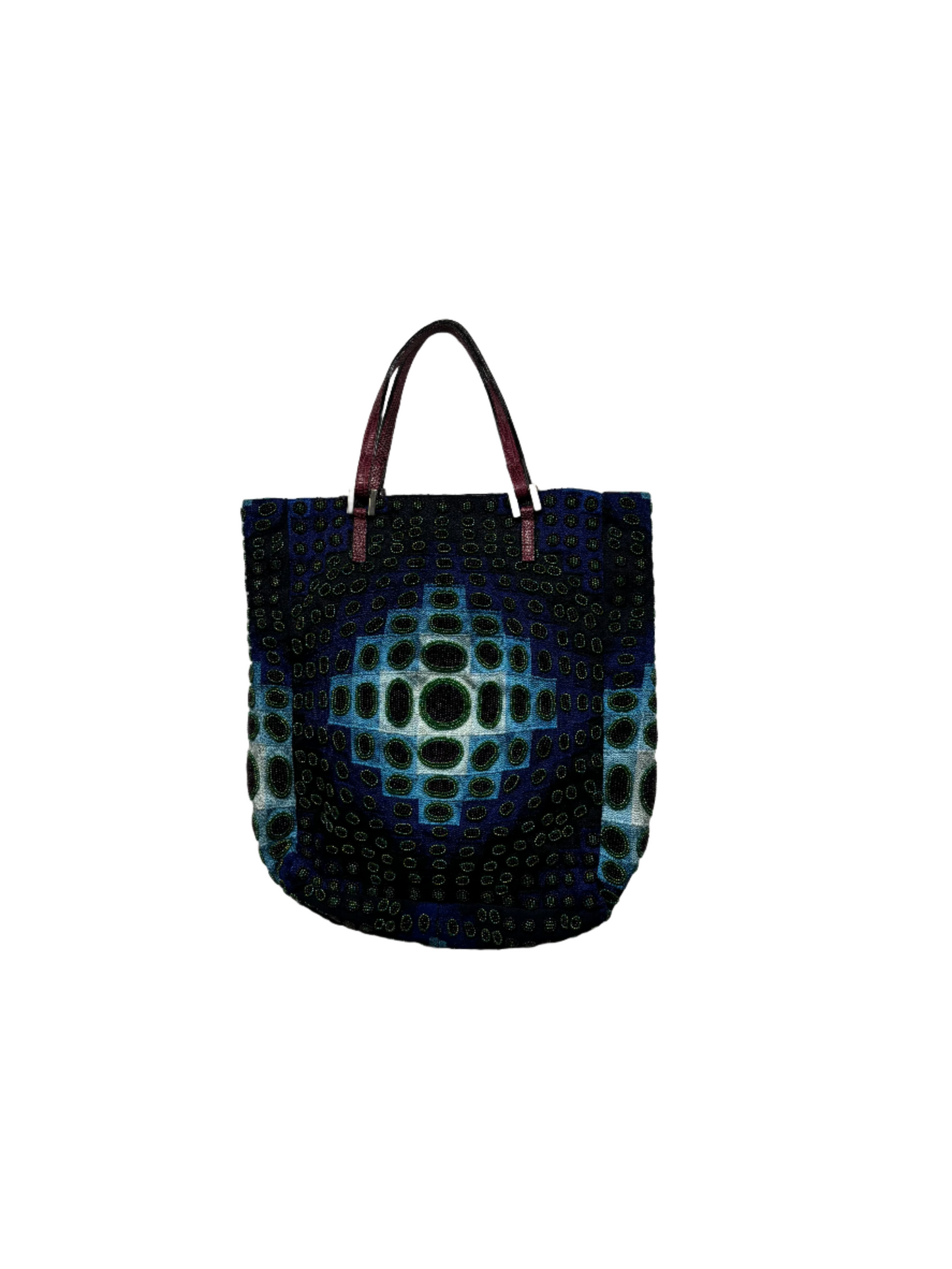 Beaded Vasarely Fendi Tote