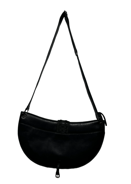 Black Admit It Flap Bag