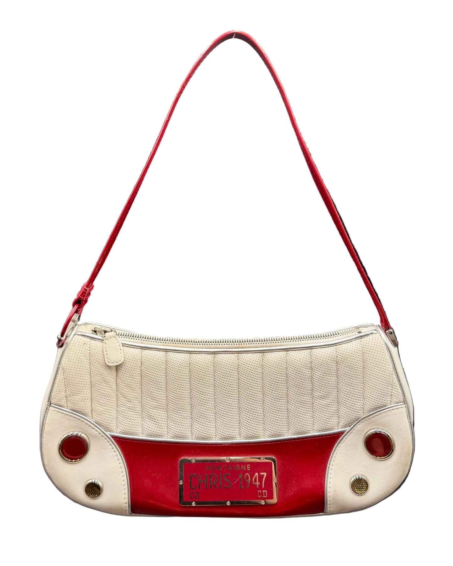 Dior Red and White Cadillac Bag