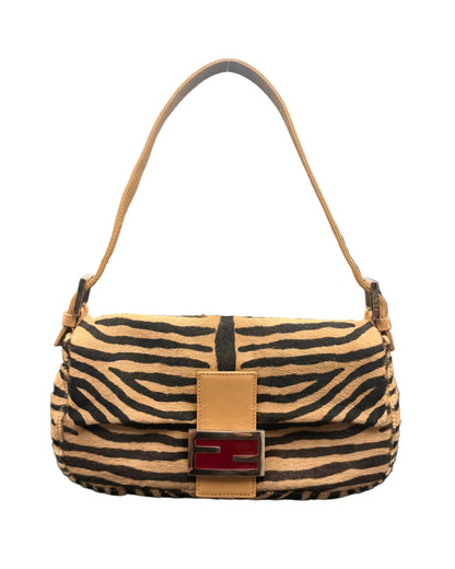 Fendi Zebra Pony Hair Baguette