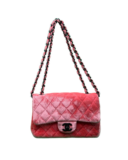 Chanel Velvet Coral Mini Classic Flap