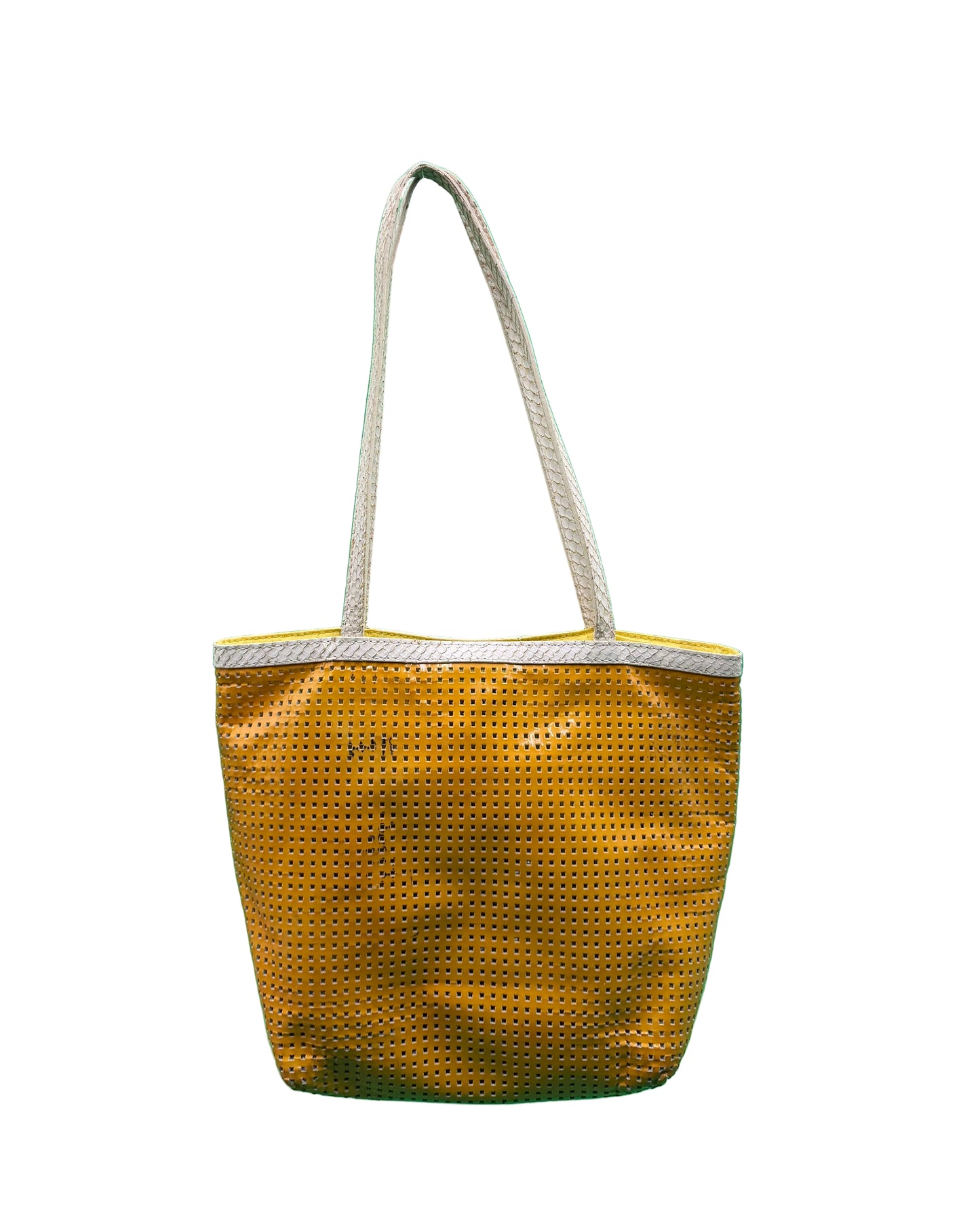 Fendi Orange Perforated Tote