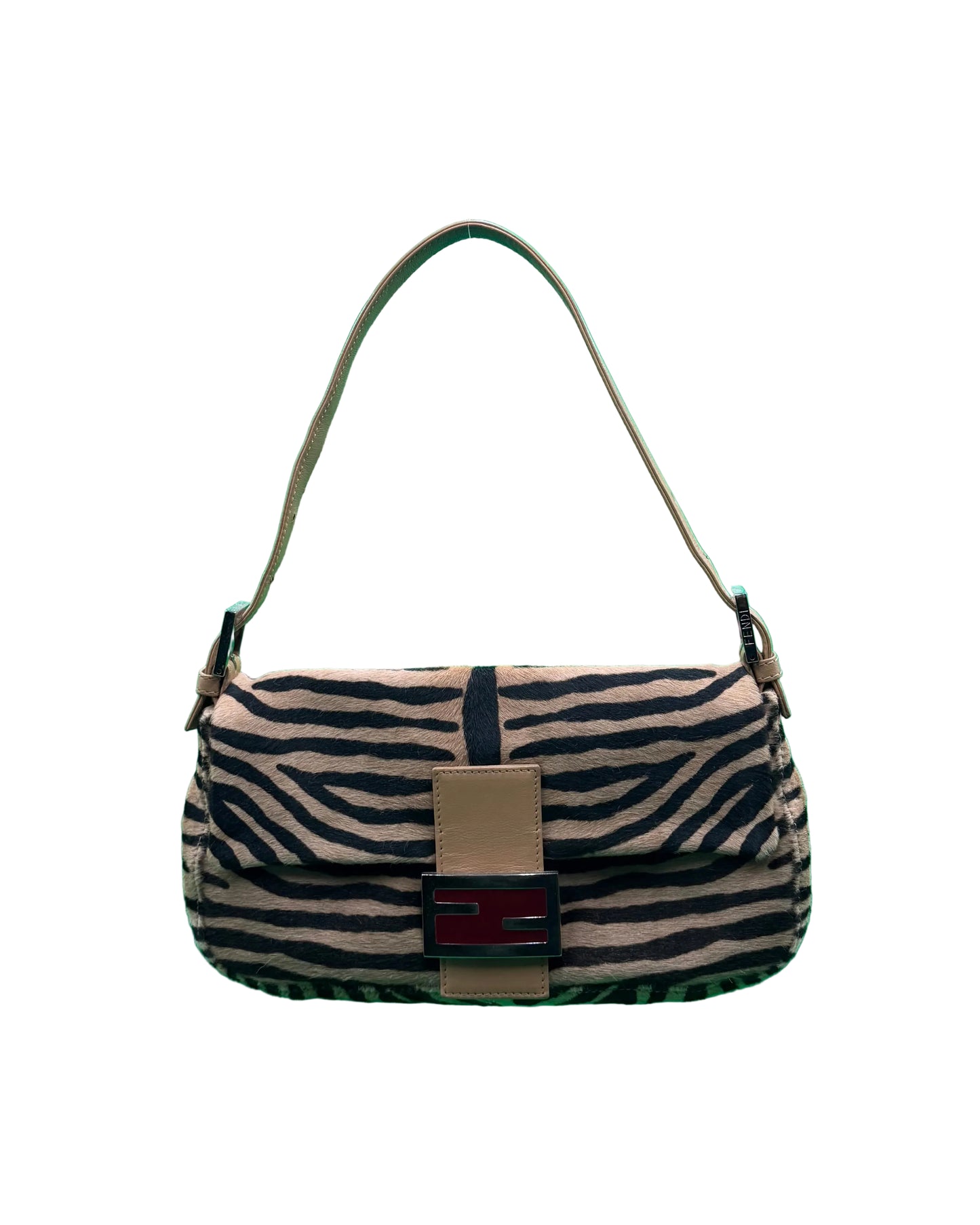 Fendi Zebra Pony Hair Baguette