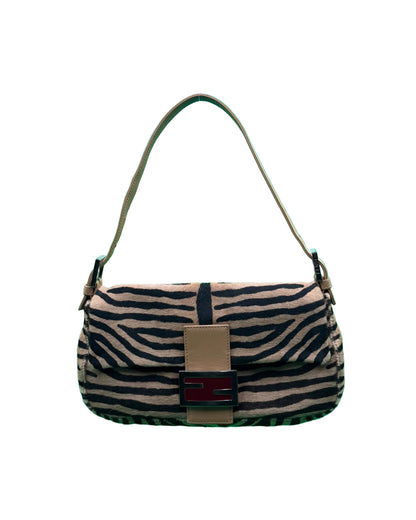 Fendi Zebra Pony Hair Baguette