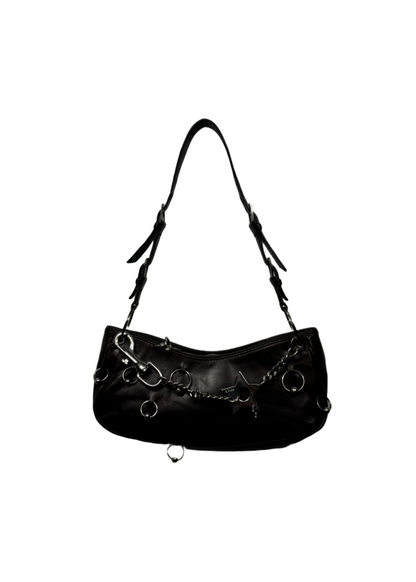Dior Dark Brown Pierced Hardcore Shoulder Bag