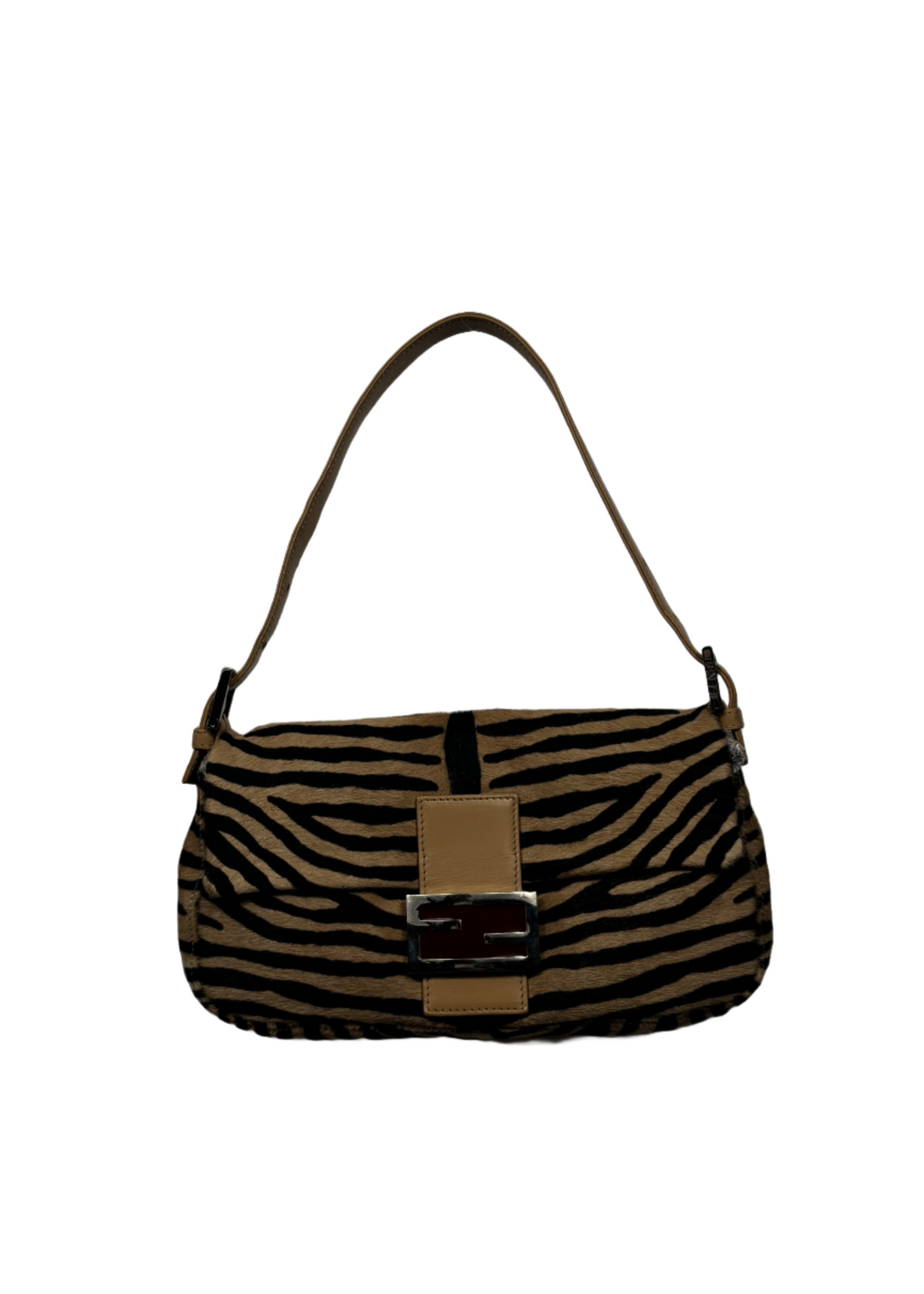 Zebra Pony Hair Baguette