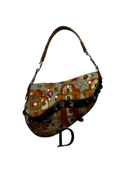 Dior Ethnic Coin Saddle Bag
