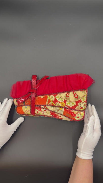 Dior Chinoiserie Saddle Clutch